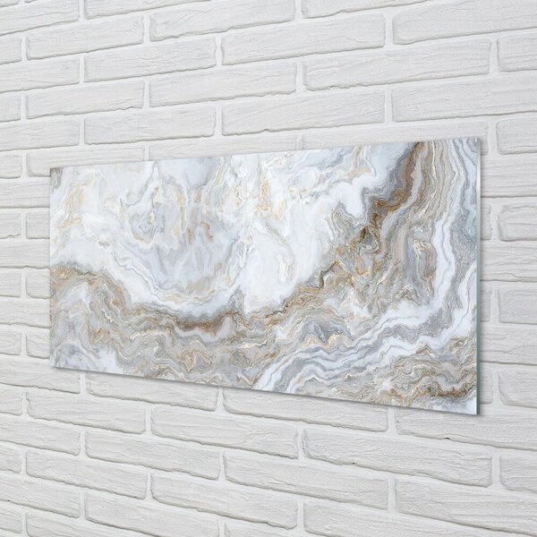 Quadro in vetro Macchie di pietra e marmo 100x50 cm 2 appendini