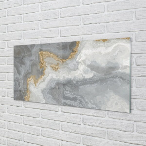 Quadro di vetro Macchie di pietra per il marmo 100x50 cm 2 appendini