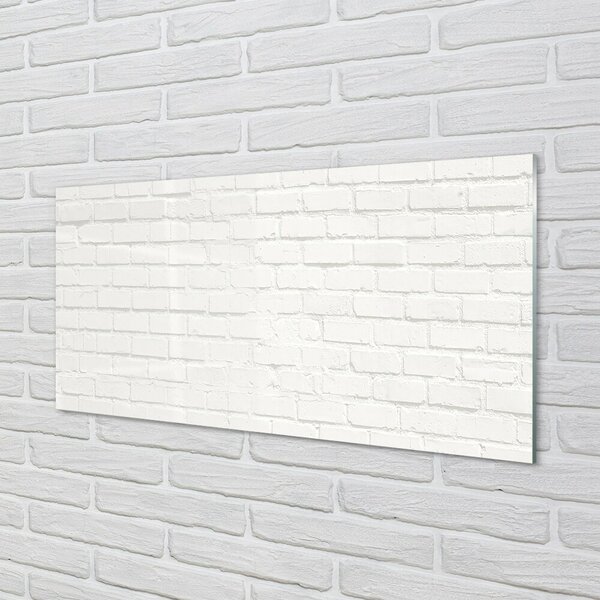 Quadro vetro Muro di mattoni 100x50 cm 2 appendini