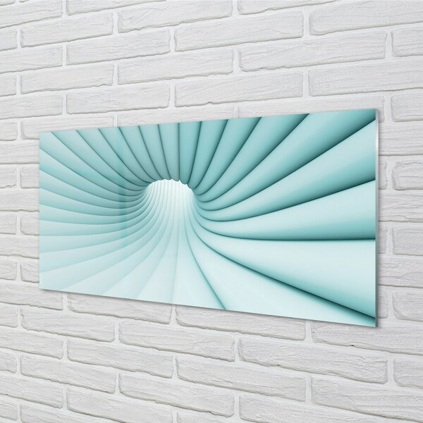 Quadro vetro Tunnel geometrico 100x50 cm 2 appendini