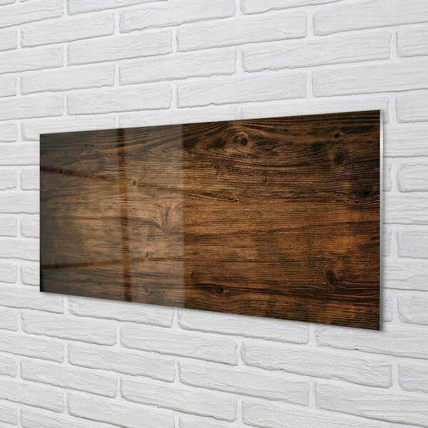 Quadro in vetro Anelli di legno nodi 100x50 cm 2 appendini