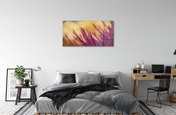 Quadro di vetro I fiori 100x50 cm 2 appendini