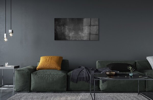 Quadro su vetro Parete in pietra e cemento 100x50 cm 2 appendini