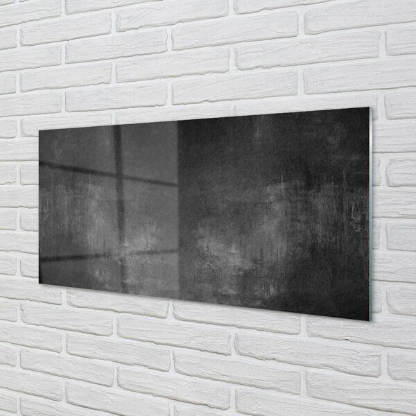 Quadro su vetro Parete in pietra e cemento 100x50 cm 2 appendini