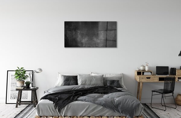 Quadro su vetro Parete in pietra e cemento 100x50 cm 2 appendini