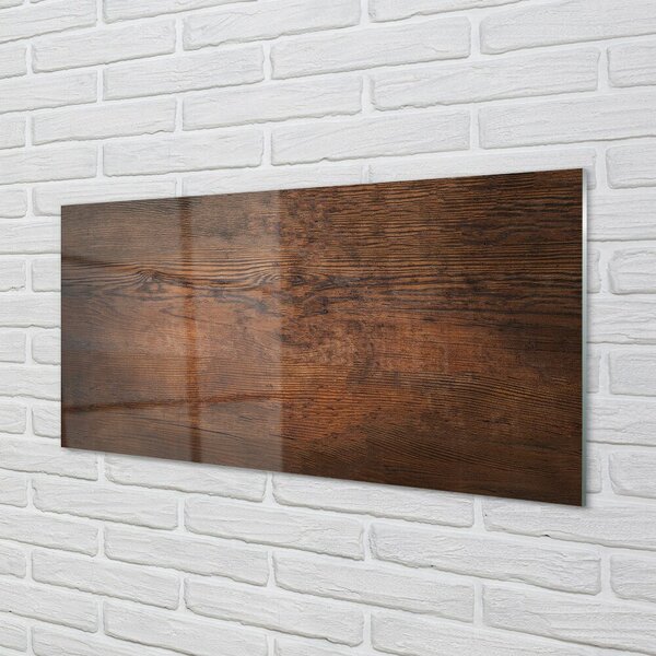 Quadro di vetro Anelli di legno nodi 100x50 cm 2 appendini