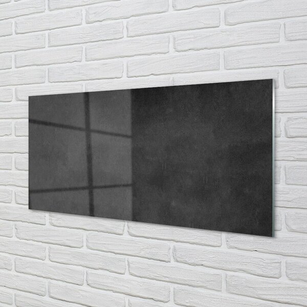 Quadro in vetro Parete in pietra e cemento 100x50 cm 2 appendini