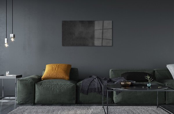 Quadro in vetro Parete in pietra e cemento 100x50 cm 2 appendini