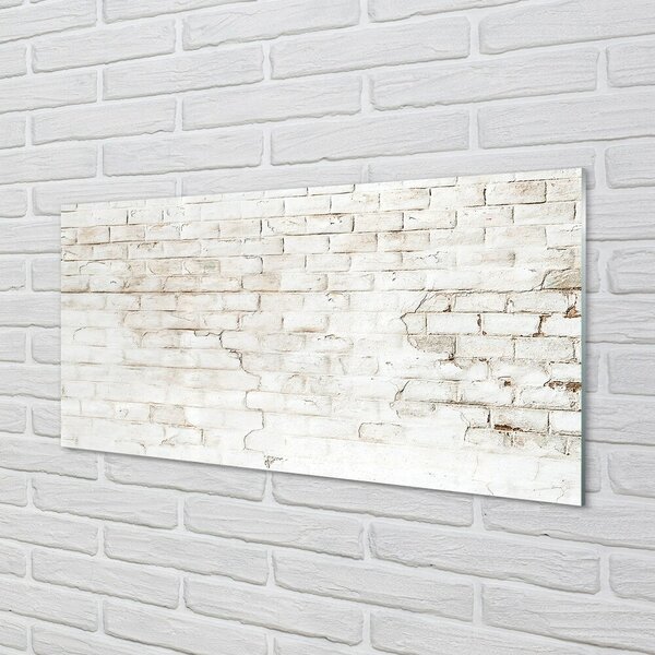 Quadro vetro Muro di mattoni 100x50 cm 2 appendini