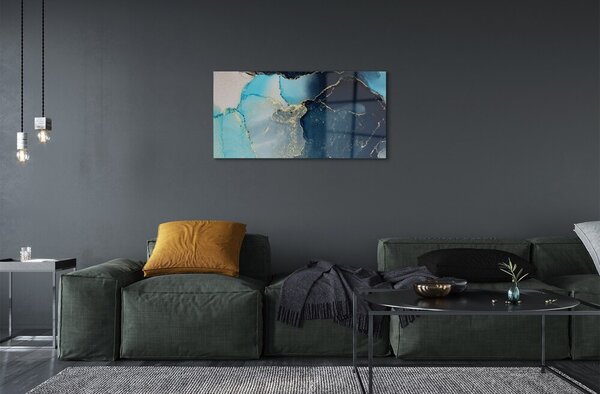 Quadro vetro Marmo di pietra astratto 100x50 cm 2 appendini