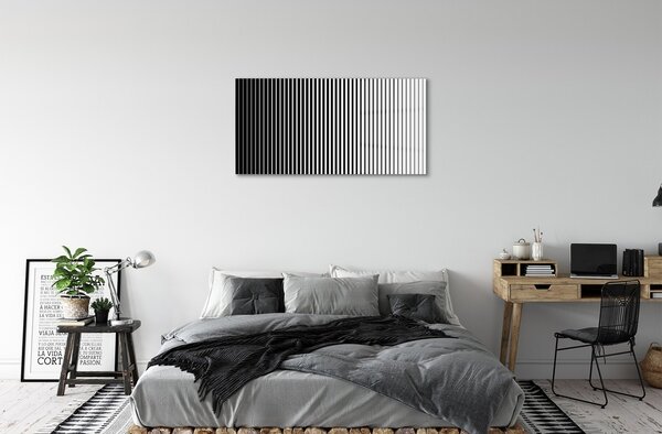 Quadro in vetro Passaggio delle strisce zebrate 100x50 cm 2 appendini