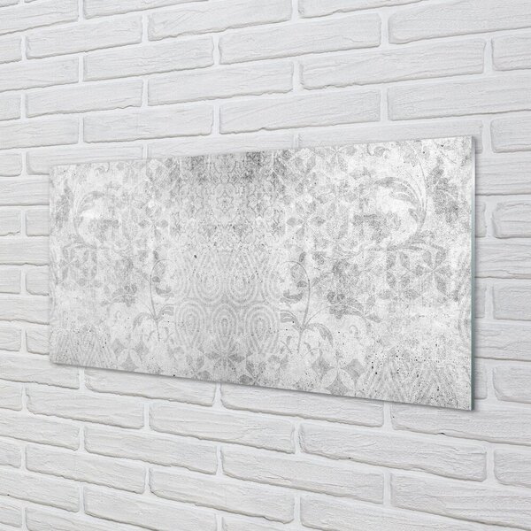 Quadro in vetro Motivo in calcestruzzo di pietra 100x50 cm 2 appendini