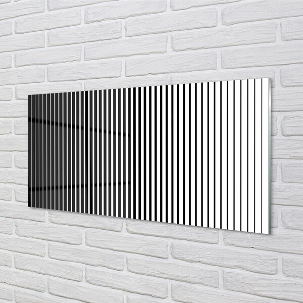 Quadro in vetro Passaggio delle strisce zebrate 100x50 cm 2 appendini