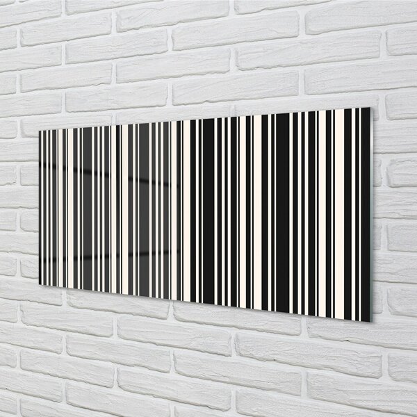 Quadro in vetro Strisce irregolari 100x50 cm 2 appendini