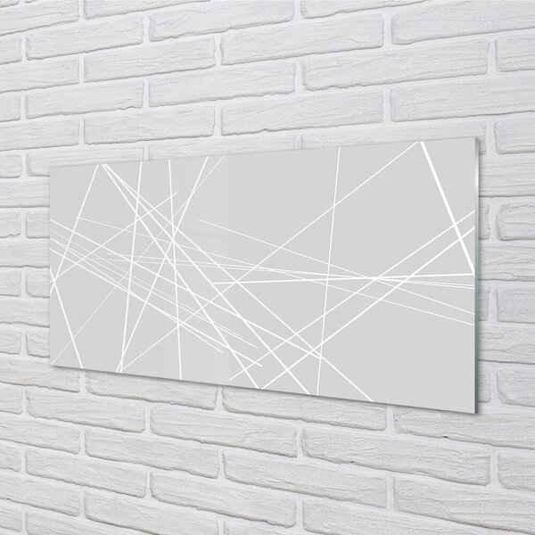 Quadro di vetro Linee irregolari 100x50 cm 2 appendini