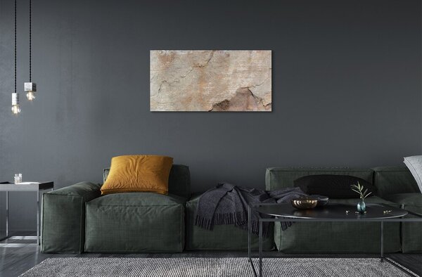 Quadro vetro Parete in pietra e marmo 100x50 cm 2 appendini