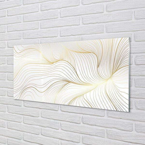 Quadro vetro Pietra vintage astratta 100x50 cm 2 appendini