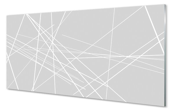 Quadro di vetro Linee irregolari 100x50 cm 2 appendini