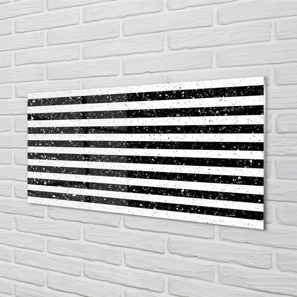 Quadro in vetro Strisce zebrate macchiate 100x50 cm 2 appendini
