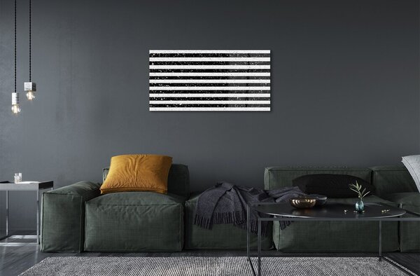 Quadro in vetro Strisce zebrate macchiate 100x50 cm 2 appendini