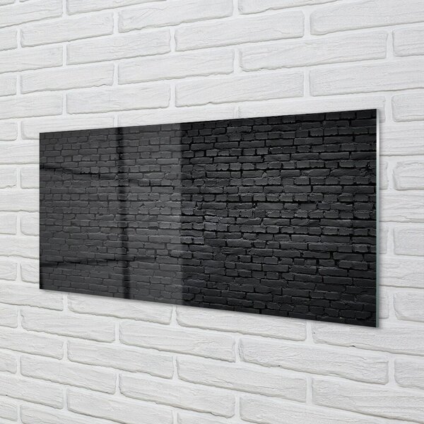 Quadro su vetro Muratura in pietra e mattoni 100x50 cm 2 appendini