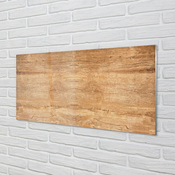 Quadro di vetro Anelli di legno nodi 100x50 cm 2 appendini