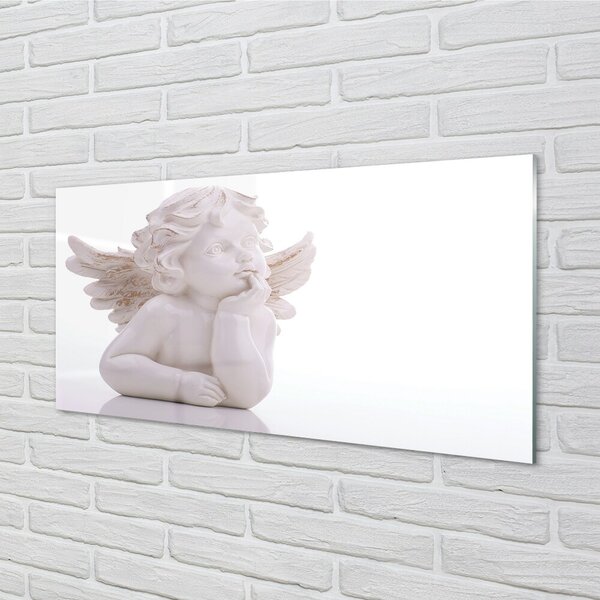 Quadro in vetro Angelo bugiardo 100x50 cm 2 appendini