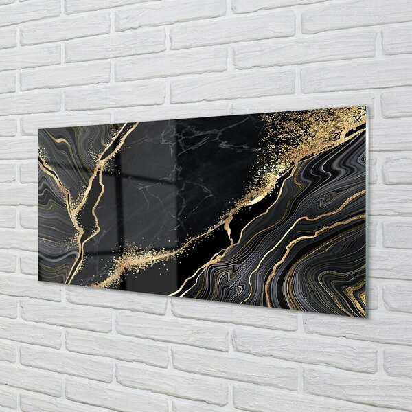 Quadro su vetro Marmo di pietra astratto 100x50 cm 2 appendini