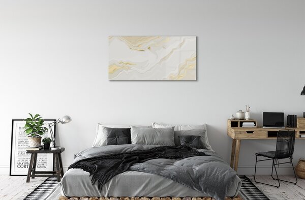 Quadro in vetro Macchie di pietra e marmo 100x50 cm 2 appendini