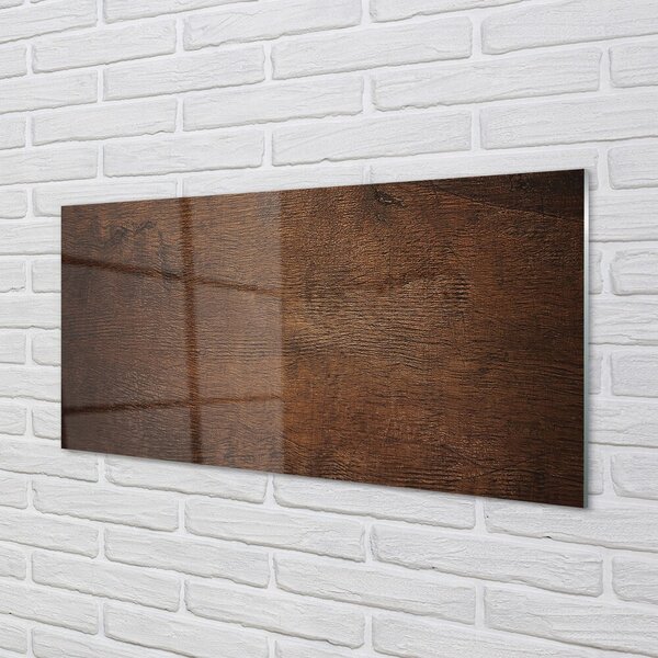 Quadro di vetro Struttura a venature di legno 100x50 cm 2 appendini