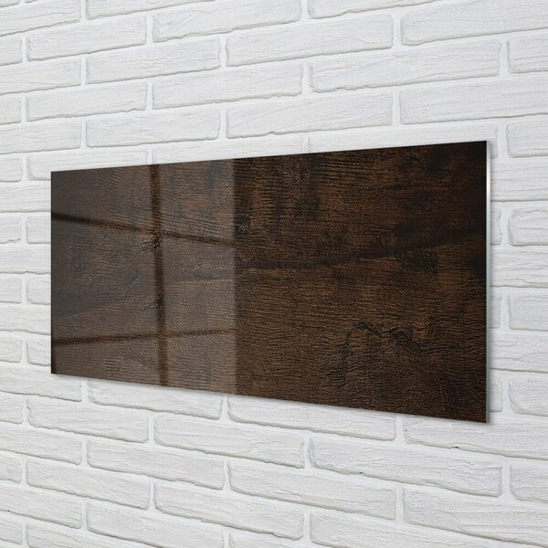 Quadro di vetro Struttura a venature di legno 100x50 cm 2 appendini