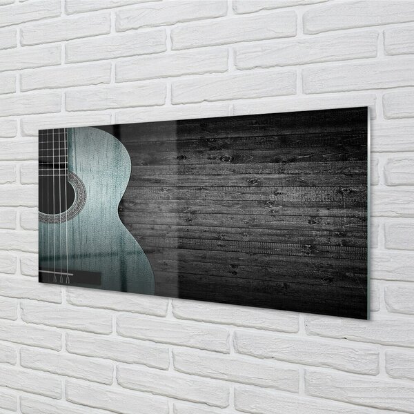 Quadro su vetro Chitarra 100x50 cm 2 appendini