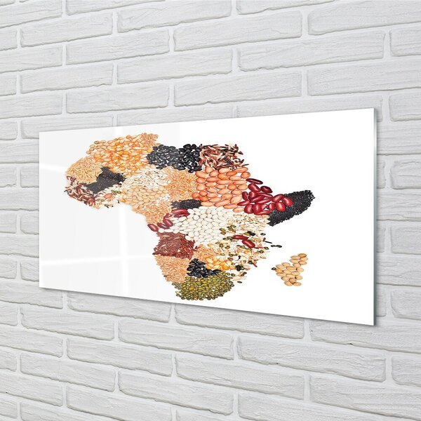 Quadro su vetro Mappa delle spezie 100x50 cm 2 appendini
