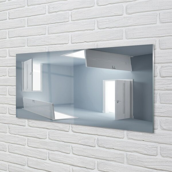 Quadro su vetro Porte 3d 100x50 cm 2 appendini