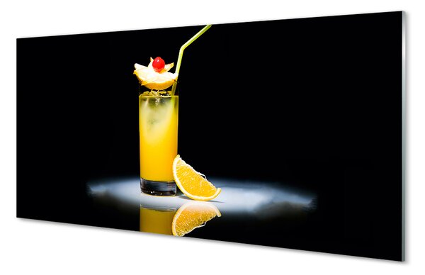 Quadro su vetro Cocktail all'arancia 100x50 cm