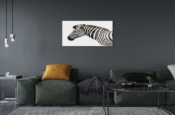 Quadro di vetro Zebra 100x50 cm 2 appendini