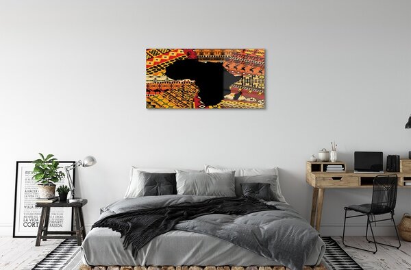 Quadro di vetro Modelli di mappa 100x50 cm 2 appendini