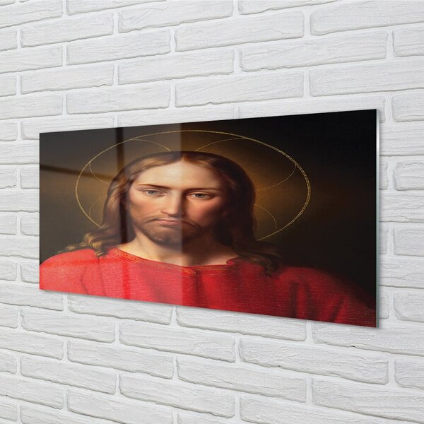 Quadro in vetro Gesù 100x50 cm 2 appendini