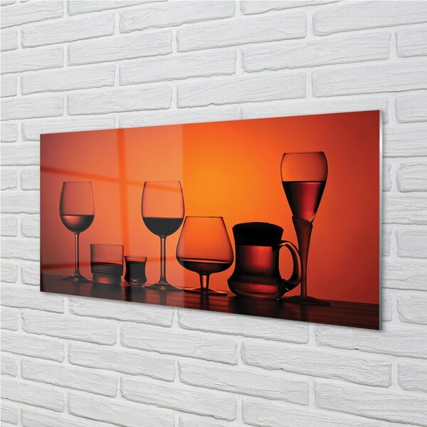 Quadro in vetro Occhiali 100x50 cm 2 appendini