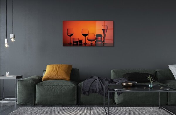 Quadro in vetro Occhiali 100x50 cm 2 appendini