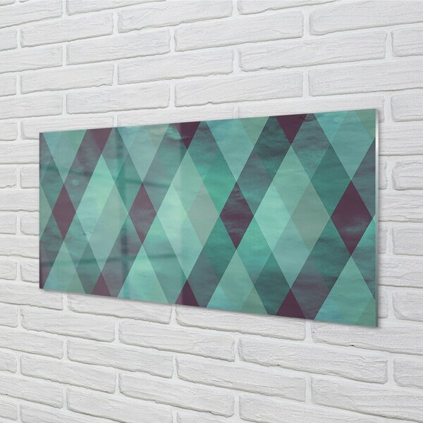 Quadro vetro Motivo geometrico a rombi 100x50 cm 2 appendini