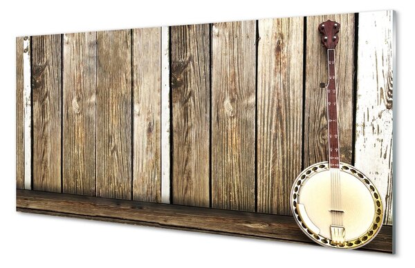 Quadro in vetro Ukulele 100x50 cm 2 appendini
