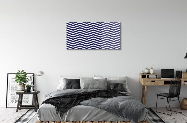Quadro in vetro Strisce 100x50 cm 2 appendini
