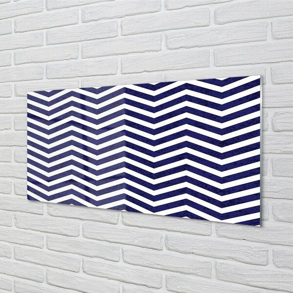 Quadro in vetro Strisce 100x50 cm 2 appendini