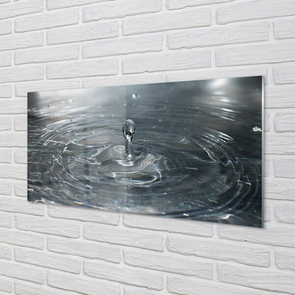 Quadro in vetro Schizzi d'acqua 100x50 cm 2 appendini