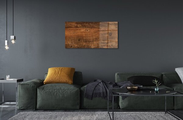 Quadro vetro Anelli di legno nodi 100x50 cm 2 appendini