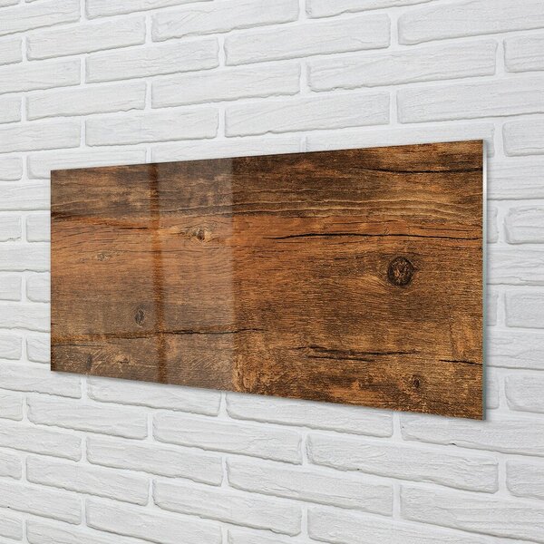 Quadro vetro Anelli di legno nodi 100x50 cm 2 appendini