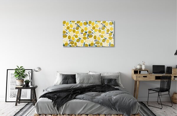 Quadro vetro Limoni 100x50 cm 2 appendini