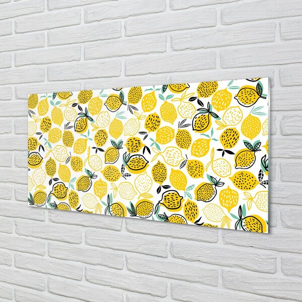 Quadro vetro Limoni 100x50 cm 2 appendini