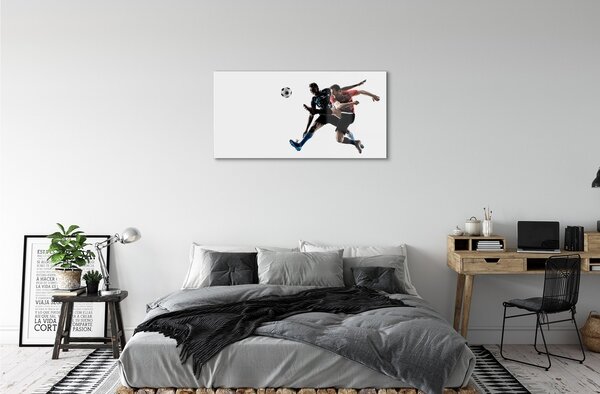 Quadro di vetro Palla maschile 100x50 cm 2 appendini